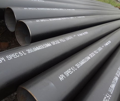 Q235B Spiral Welded Carbon Steel Pipe Tube Black Large Diameter SSAW